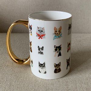 Anthropologie Cool Cat Mug Rifle Paper Company